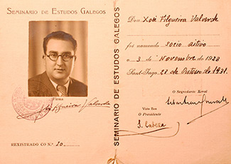 Carnet do Seminario de Estudos Galegos de Xosé Filgueira Valverde